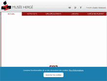 Tablet Screenshot of museeherge.com